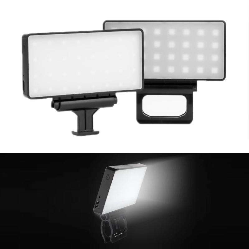 Adjustable Outdoor Phone Fill Light - Monochrome White-1915198257563308040