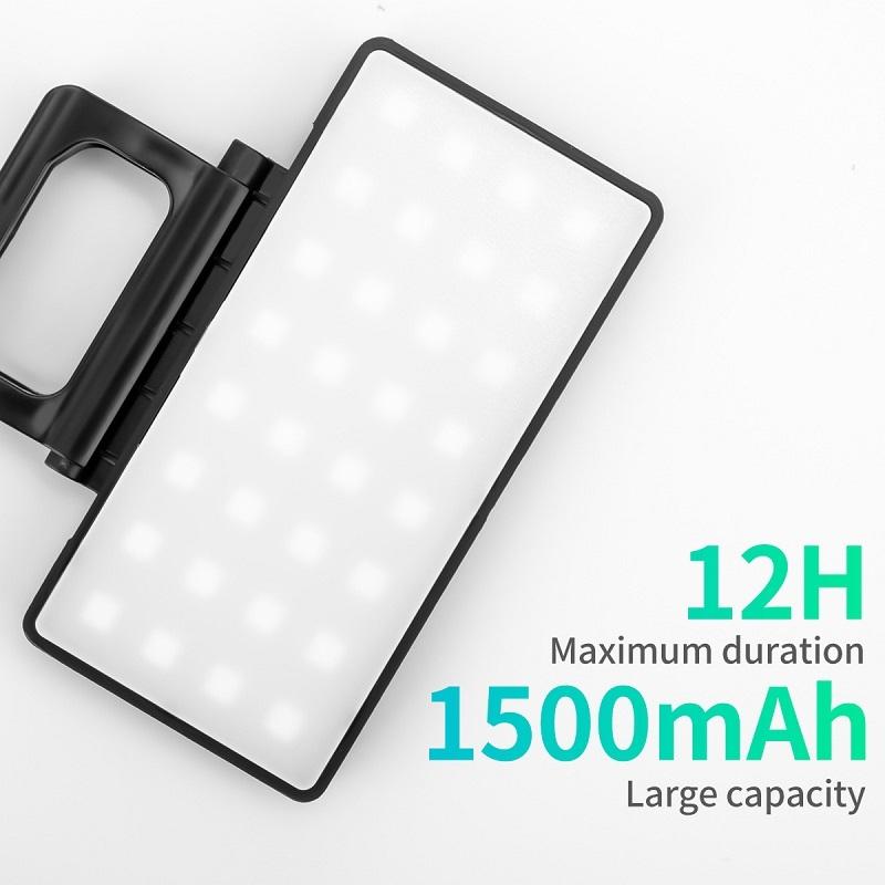 Adjustable Rgb Fill Light For Outdoor Mobile Photography-1915198087912099843