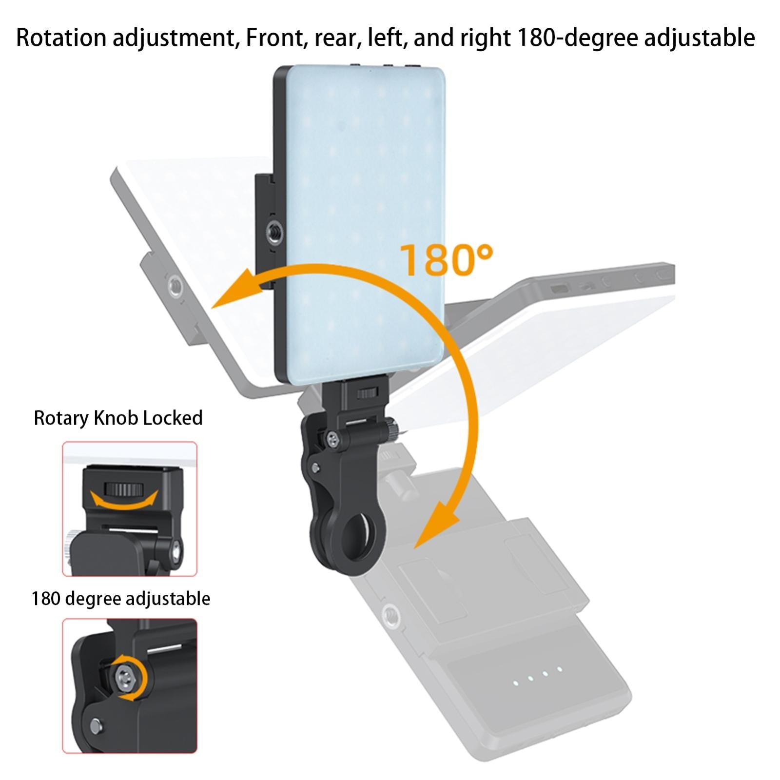 5W Mobile Phone Fill Light With Screen For Live Broadcast And Pocket Light-1915198359304540164