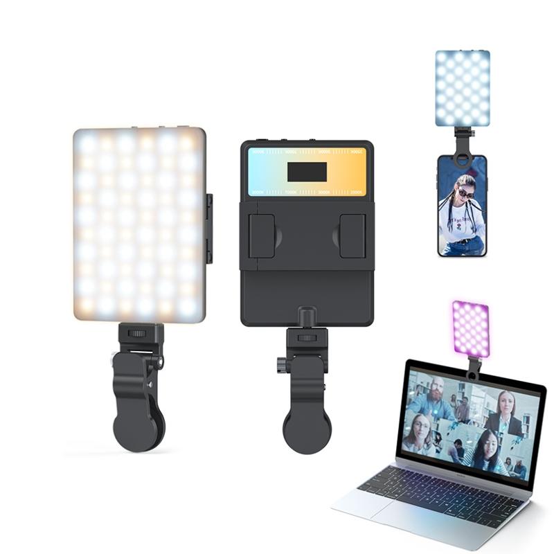 5W Mobile Phone Fill Light For Live Broadcast With Screen - V11 Cool & Warm-1915197854796877833