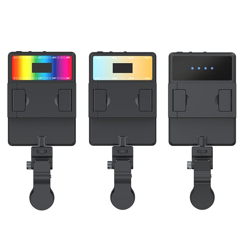 5W Mobile Phone Fill Light For Live Broadcast With Screen - V11 Cool & Warm-1915197854796877827
