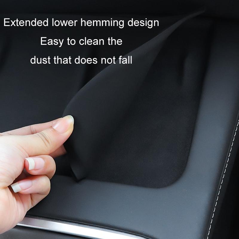 Non-Slip Silicone Wireless Charging Mat For Tesla Model 3 / Y - Black-1915196901943283716