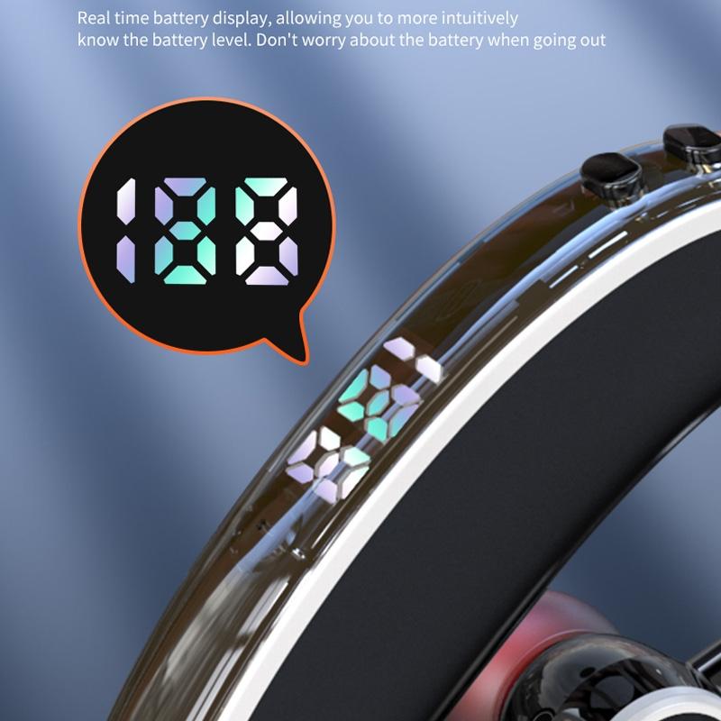 Universal Bluetooth Earphone - Single-Ear Rotating Black / White-1915196828530380807