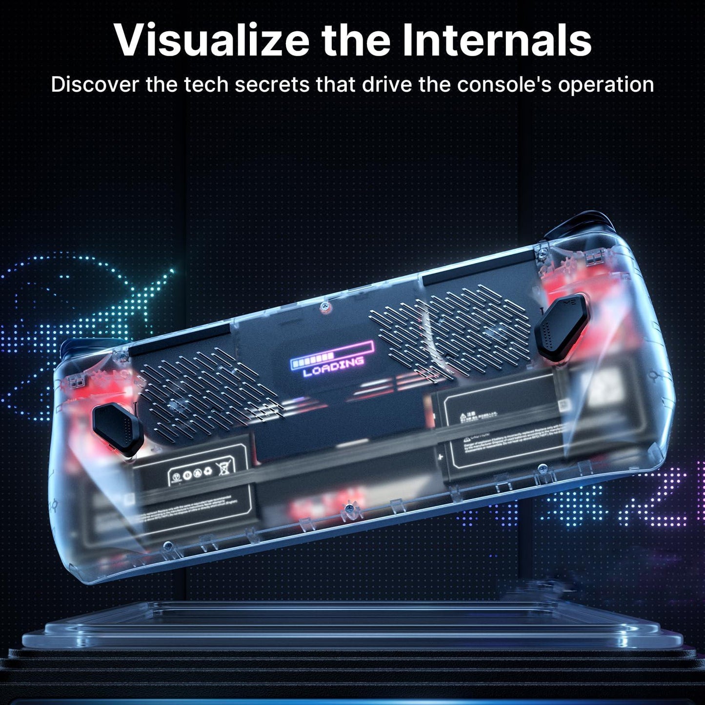 Jsaux Rgb Transparent Back Plate For Asus Rog Ally Console With Tool-1915198415831175171