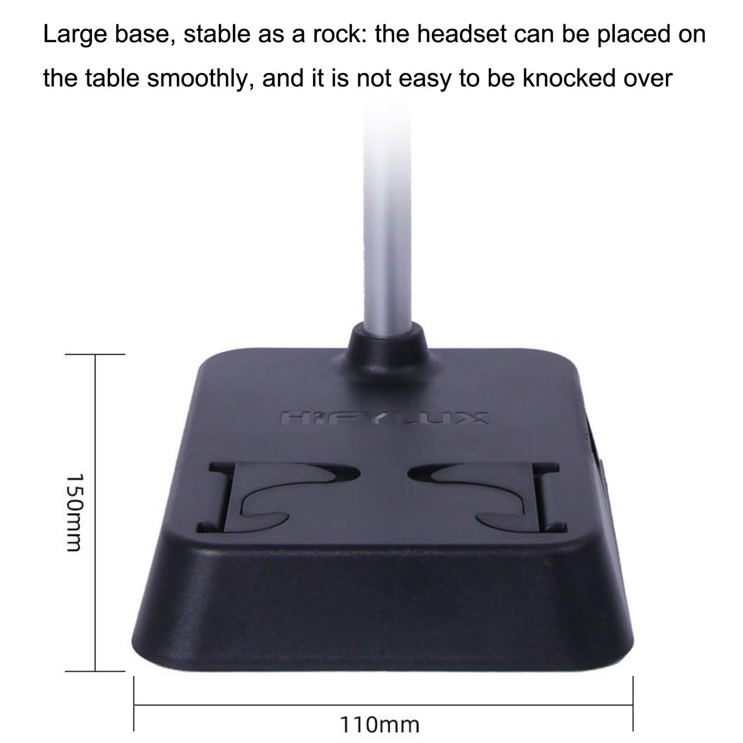 Max Hifylux Headphone Stand With Mobile Phone Holder And Storage Box - Black-1915196921895587843