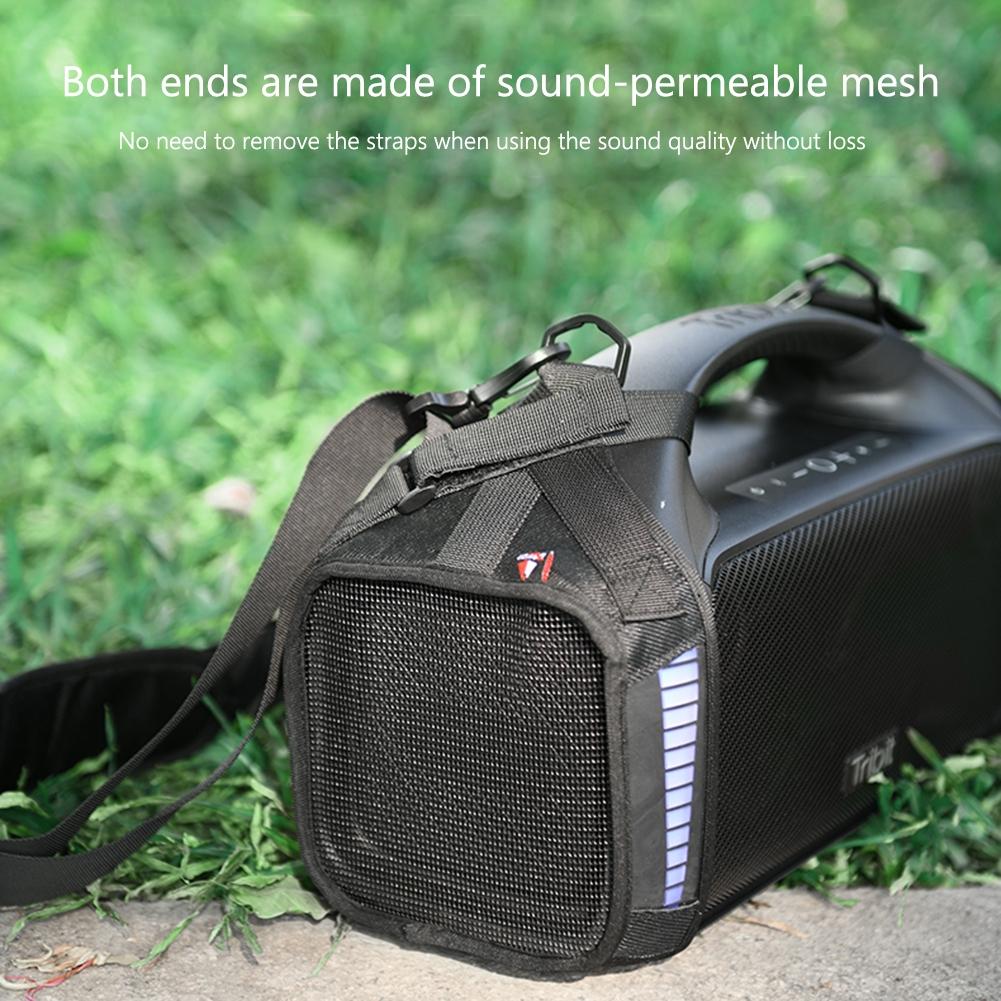 Protective Case For Tribit Stormbox Blast Speaker With Carrying Strap - Black-1915196917927776260