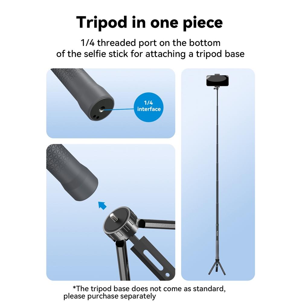 3M Carbon Fiber Selfie Stick Monopod For Action Cameras - 1 / 4 Screw-1915198269802287113