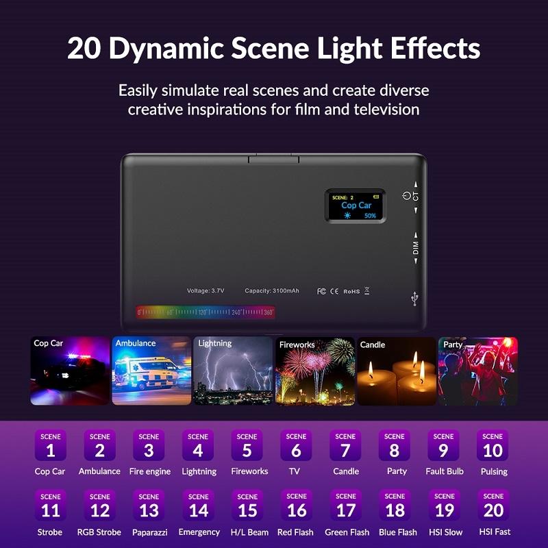 Portable Rgb Led Fill Light For Photography - Small Size-1915197185985744902