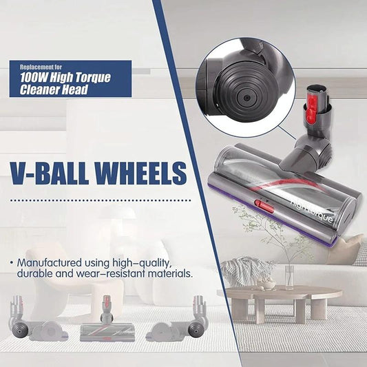 Powerful 100W Suction Head For Dyson V10 / V11 With V-Ball Wheels-1922443391669506049