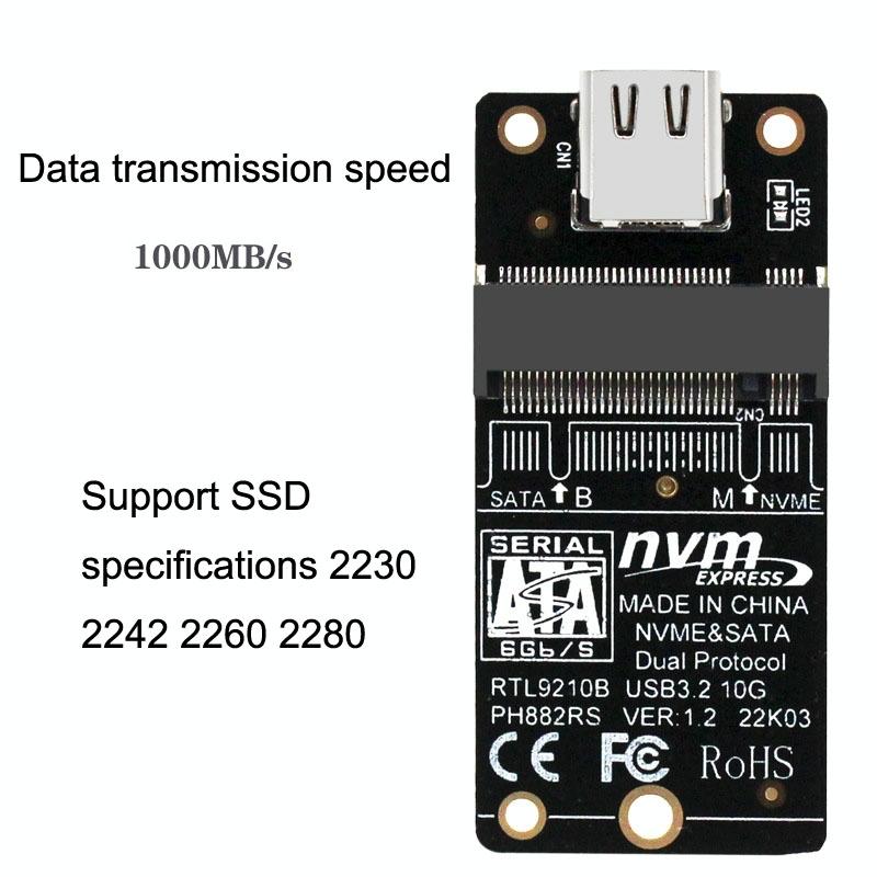 High-Speed Usb-C Nvme Transfer Adapter - 10Gbps-1915196888739614724