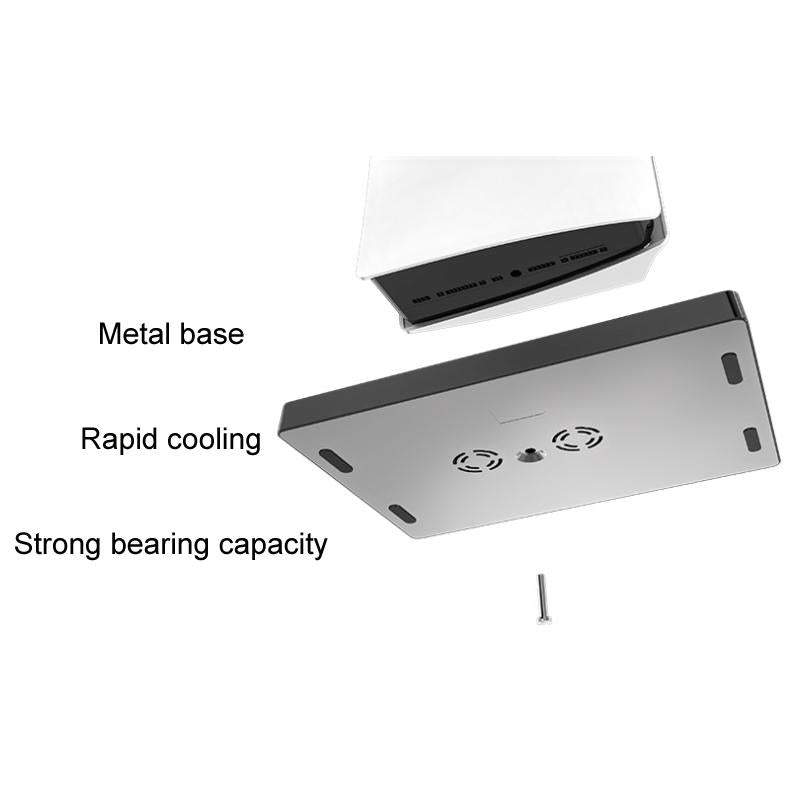 Ps5 Cooling Fan Base With Charging Stand And Disc Holder - Black-1915197143715549188