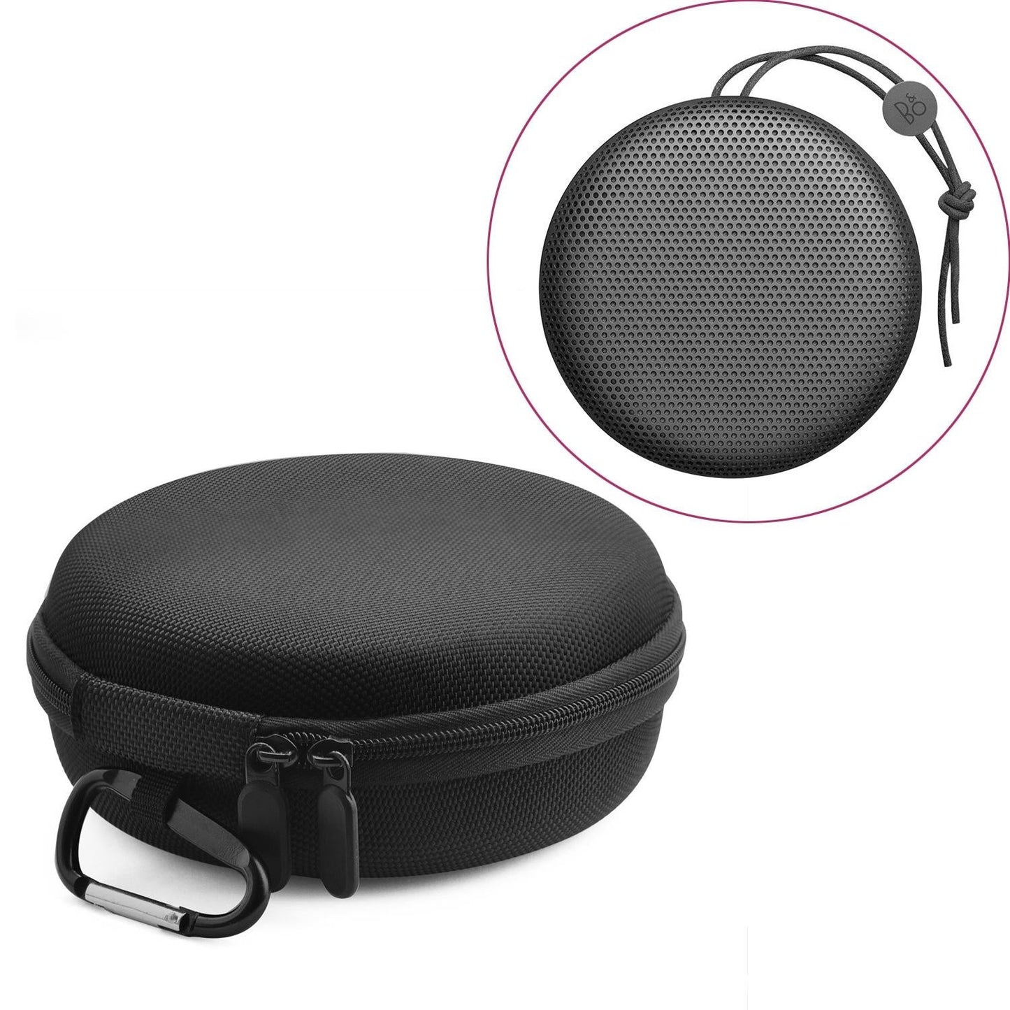 Portable Storage Bag For B & O Beoplay A1 Speaker - Shockproof & Wear-Resistant Black-1915196812478779398