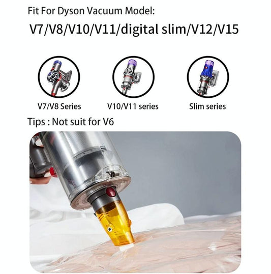 Universal Vacuum Suction Tip Adapter For Dyson Vacs - Yellow-1915196835811692546