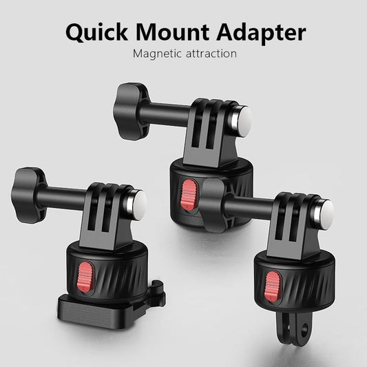3-Piece Magnetic Gimbal Base Adapter For Gopro / Insta360 Go 3 Action Camera-1915196947149492225