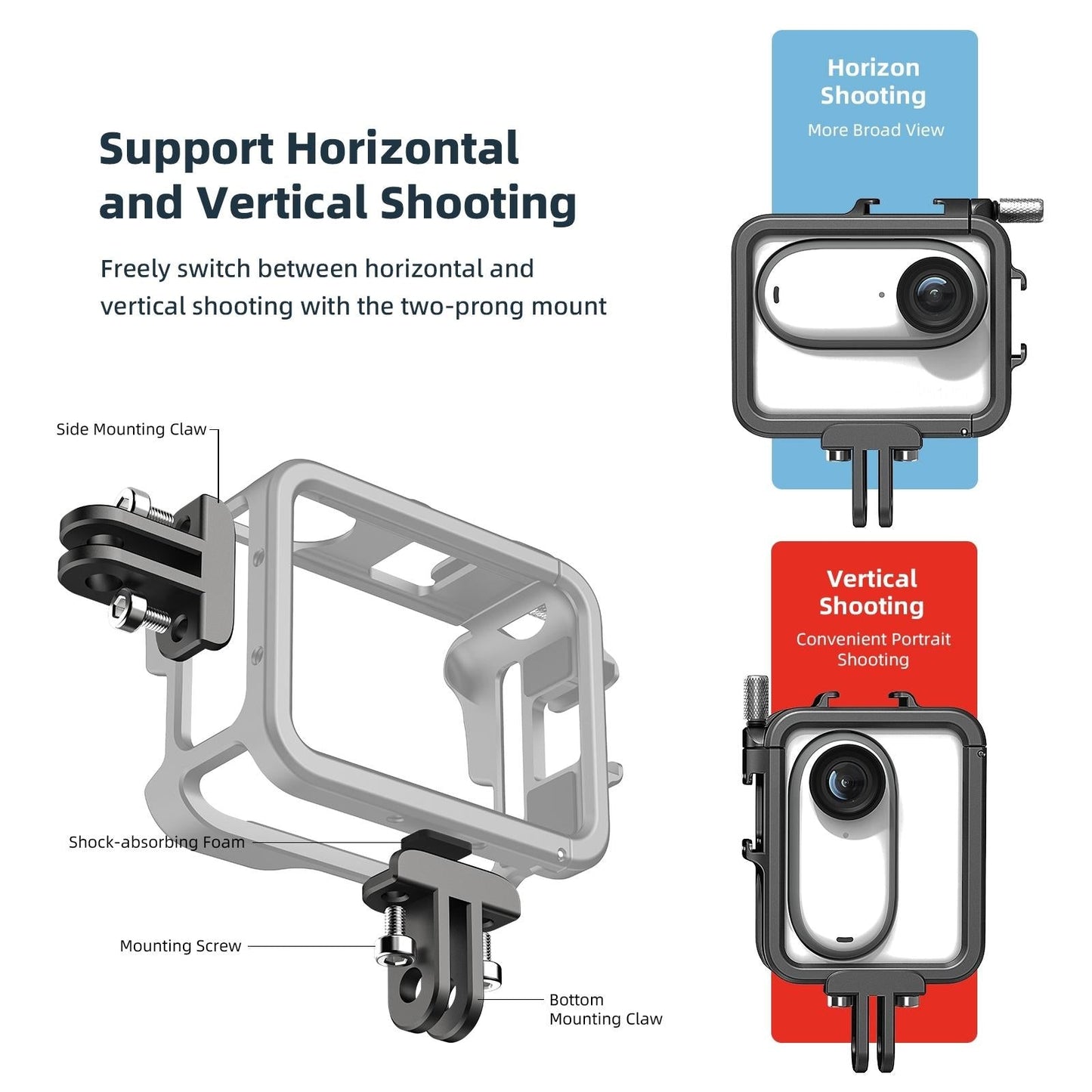 Amagisn Metal Rabbit Cage Protection For Insta360 Go 3 - Bezel Accessories-1915198338442072067