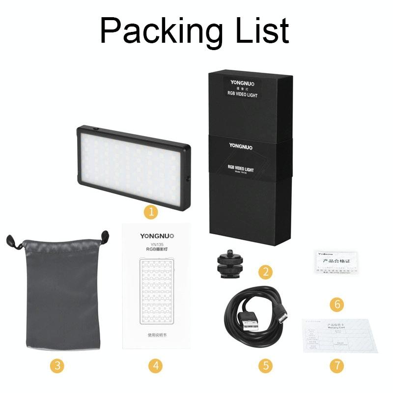 135Leds Dual Colour Temperature Pocket Fill Light - Black-1915197135347912708