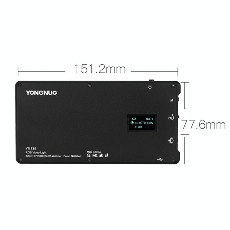 135Leds Dual Colour Temperature Pocket Fill Light - Black-1915197135347912709