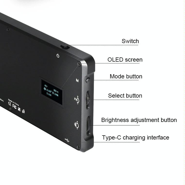 135Leds Dual Colour Temperature Pocket Fill Light - Black-1915197135347912711