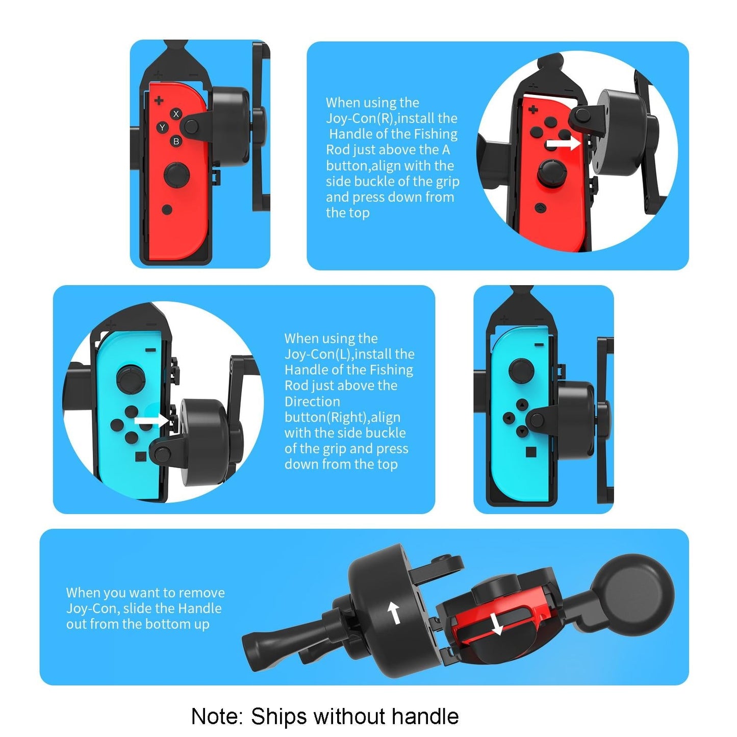 Oled Switch Fishing Rod For Aquarium Game - Left / Right Handle-1915197965425840133