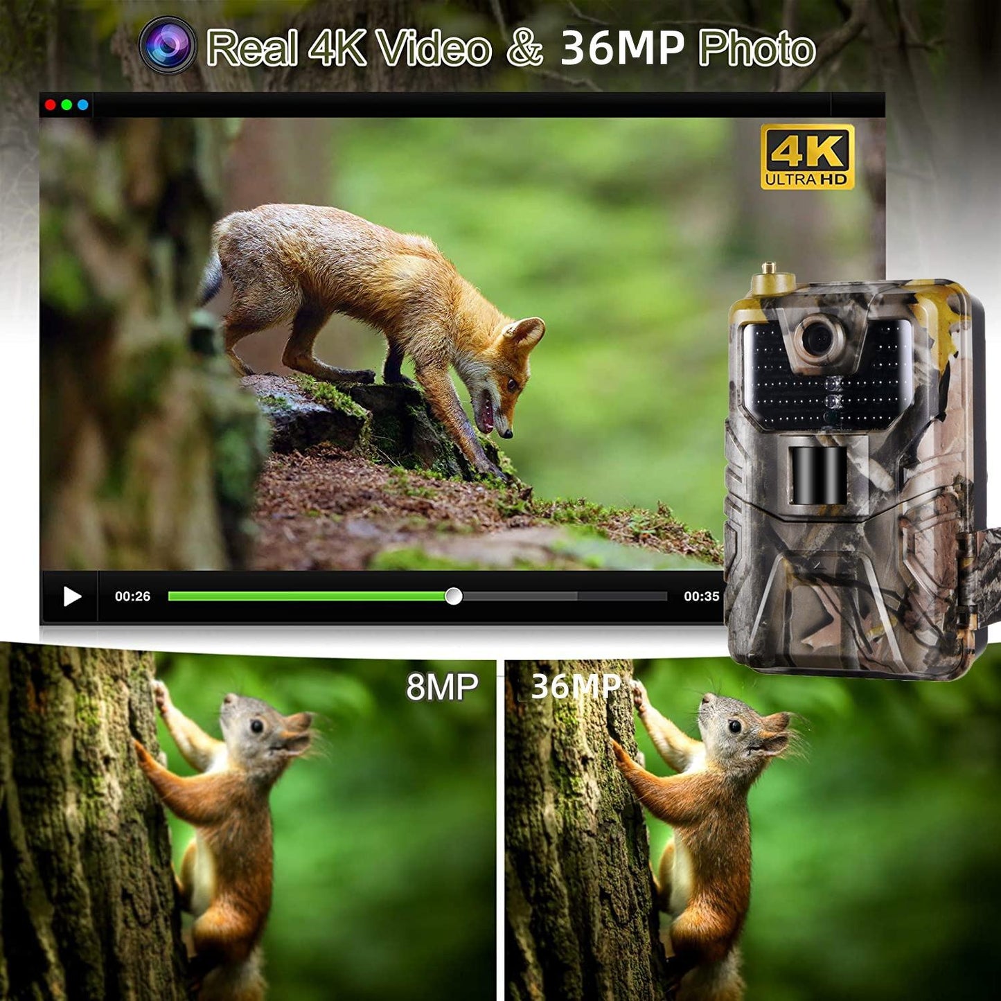 Outdoor Hunting Camera With Wifi900Pro For Remote Viewing Of Photos / Videos-1915198301263761411