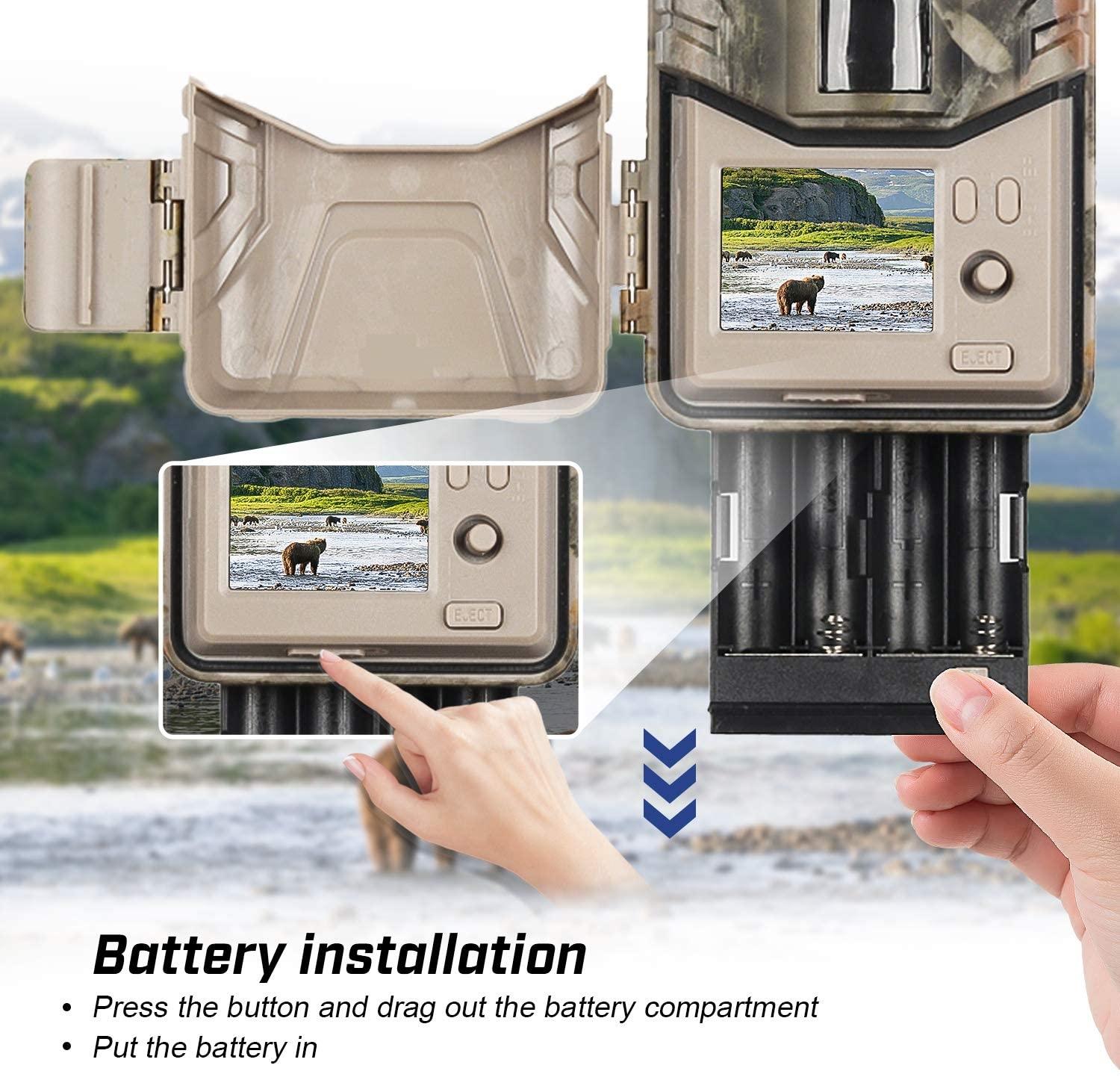 20Mp 2K Wildlife Hunting Trail Camera With Night Vision And 4G Cellular Surveillance-1915198304552095750