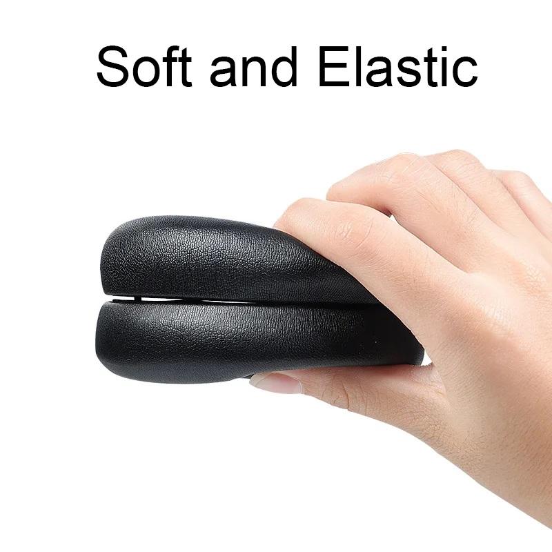 Leather Case And Sponge Earmuffs For Anker Soundcore Life Q30 - 1 Pair-1915197725599731714