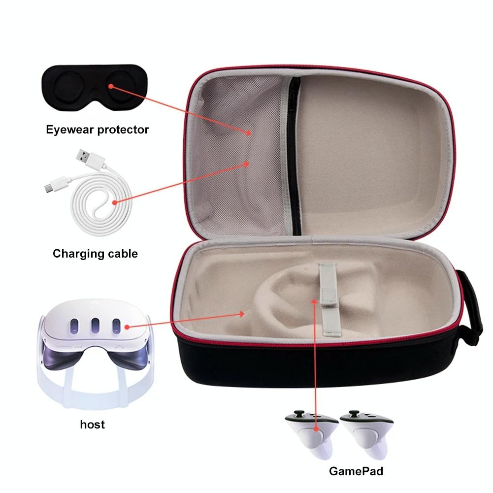 Meta Quest 3 Vr Storage Bag - Portable Anti-Fall Dust-Proof-1922443422468280323