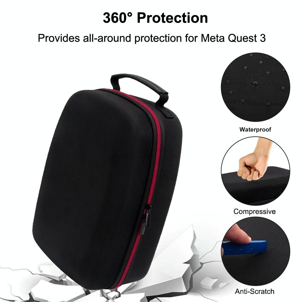 Meta Quest 3 Vr Storage Bag - Portable Anti-Fall Dust-Proof-1922443422468280324