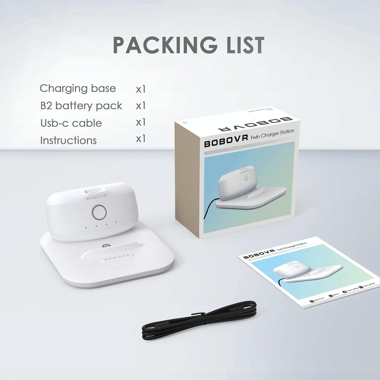 Quest 3 Head Strap Charger With Magnetic Dock For B2 Battery Pack-1915197216797102085