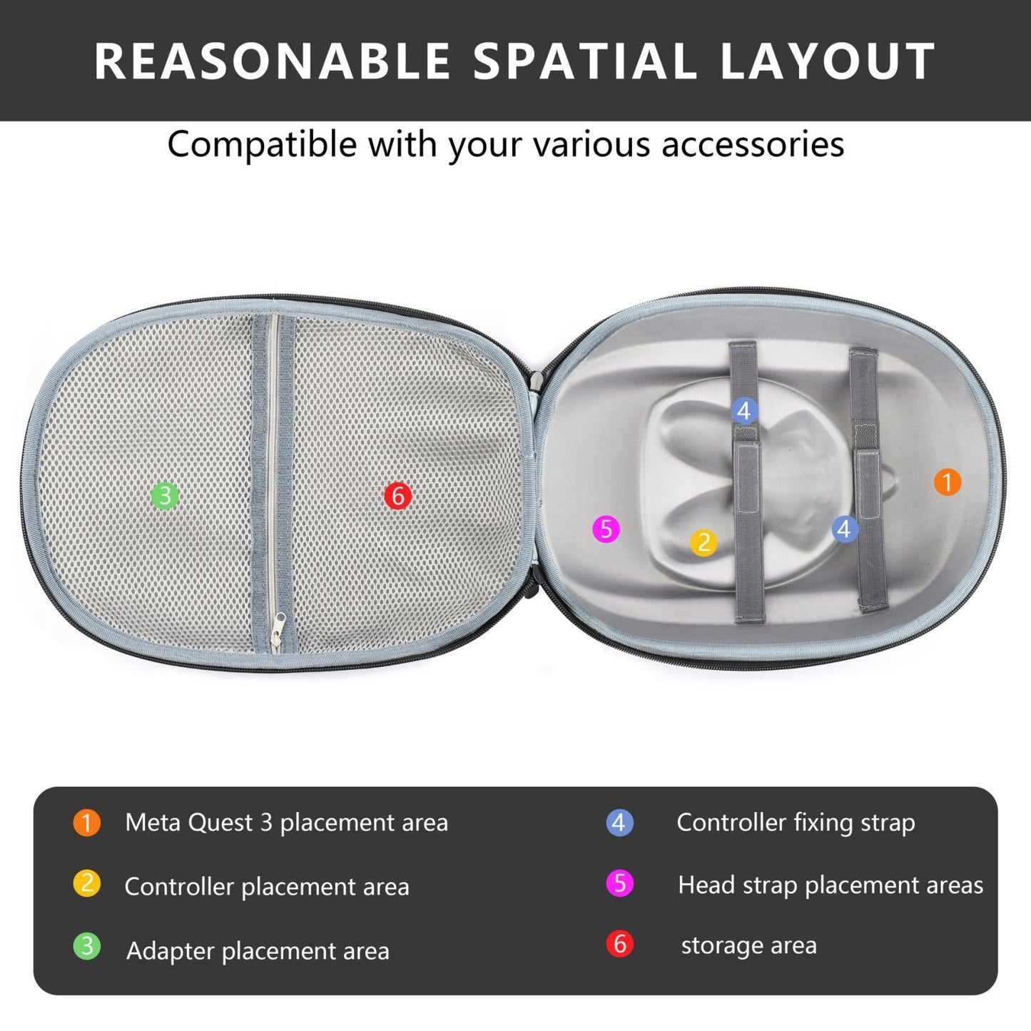 Meta Quest 3 Vr Storage Bag - Compact And Durable-1915196919727132676