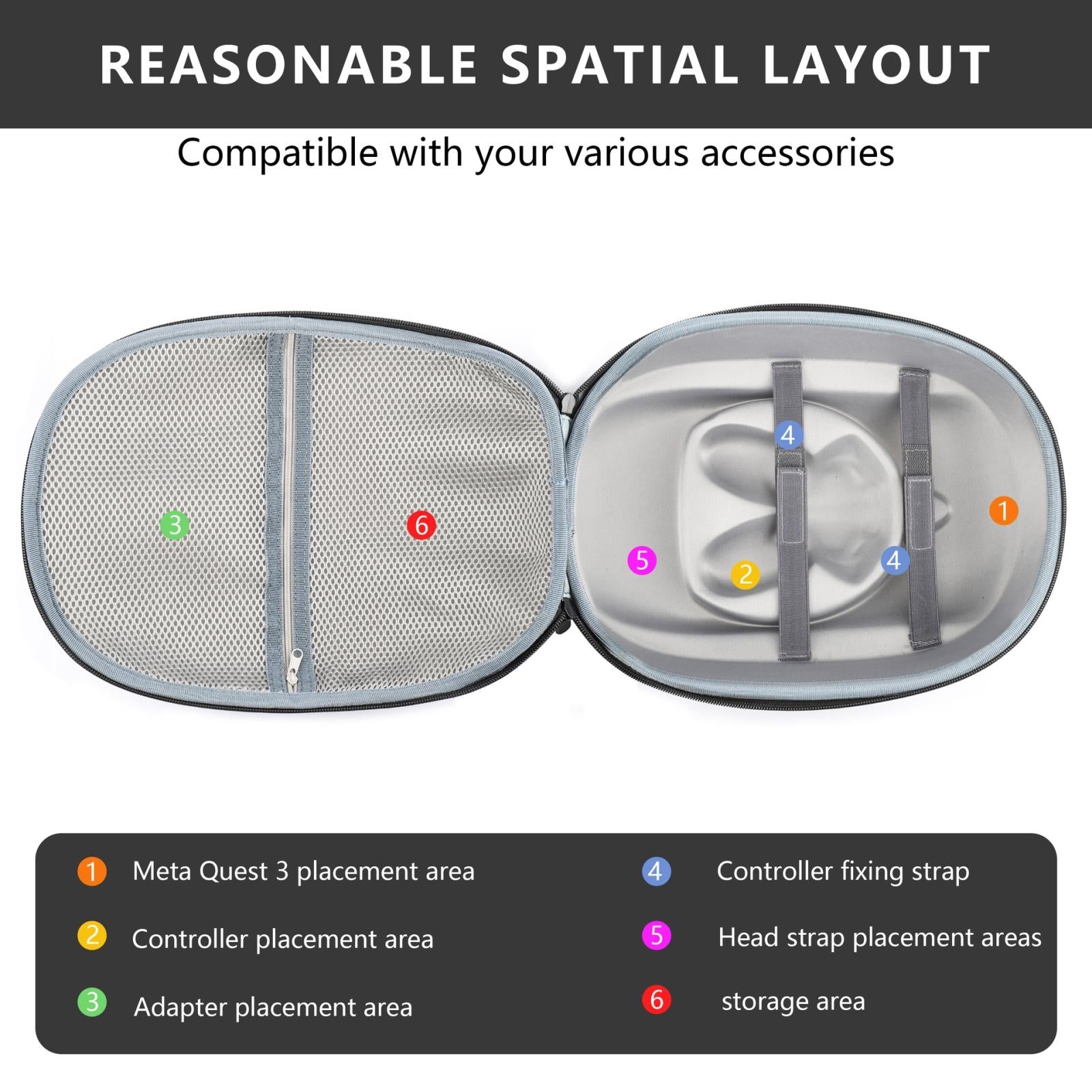 Meta Quest 3 Vr Storage Bag - Compact And Durable-1915196919727132676