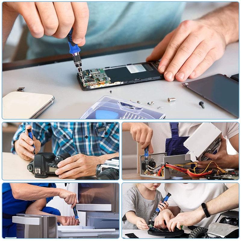 Versatile 124-Piece Screwdriver Set For Household Cell Phone And Computer Repair-1915198361460412421