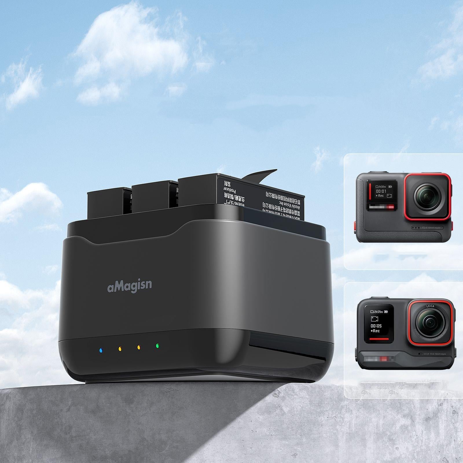 3-Slot Battery Charger Hub For Magisn - Compact & Efficient-1915197482262990849