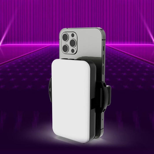 Foldable Rgb Fill Light With Phone Clip & Cold Shoe Interface-1915198275720450049
