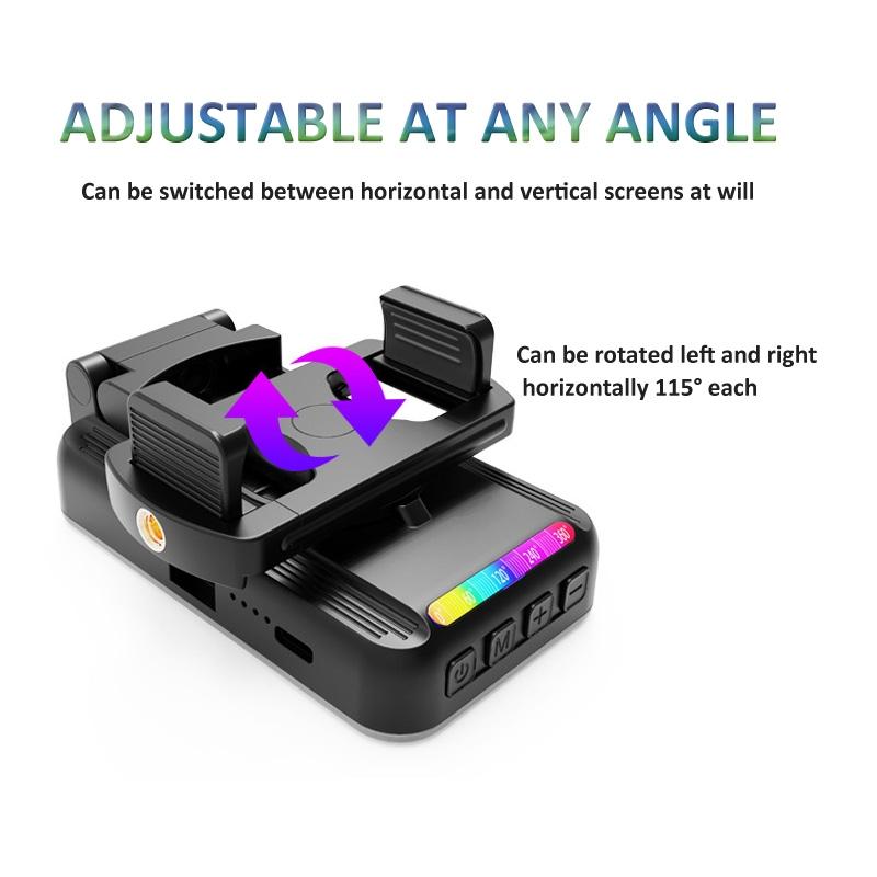 Foldable Rgb Fill Light With Phone Clip & Cold Shoe Interface-1915198275720450052