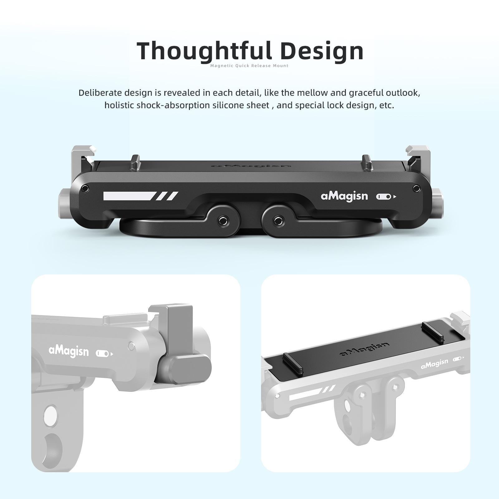 Insta360 Go 3 Magnetic Fast Disassembly Seat Bracket For Sports Camera-1915197519999143945