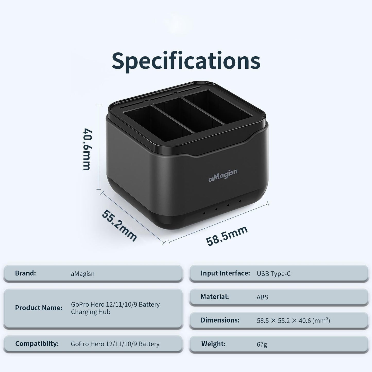 Gopro Hero Battery Charger Seat - Amagisn-1915198079003398145