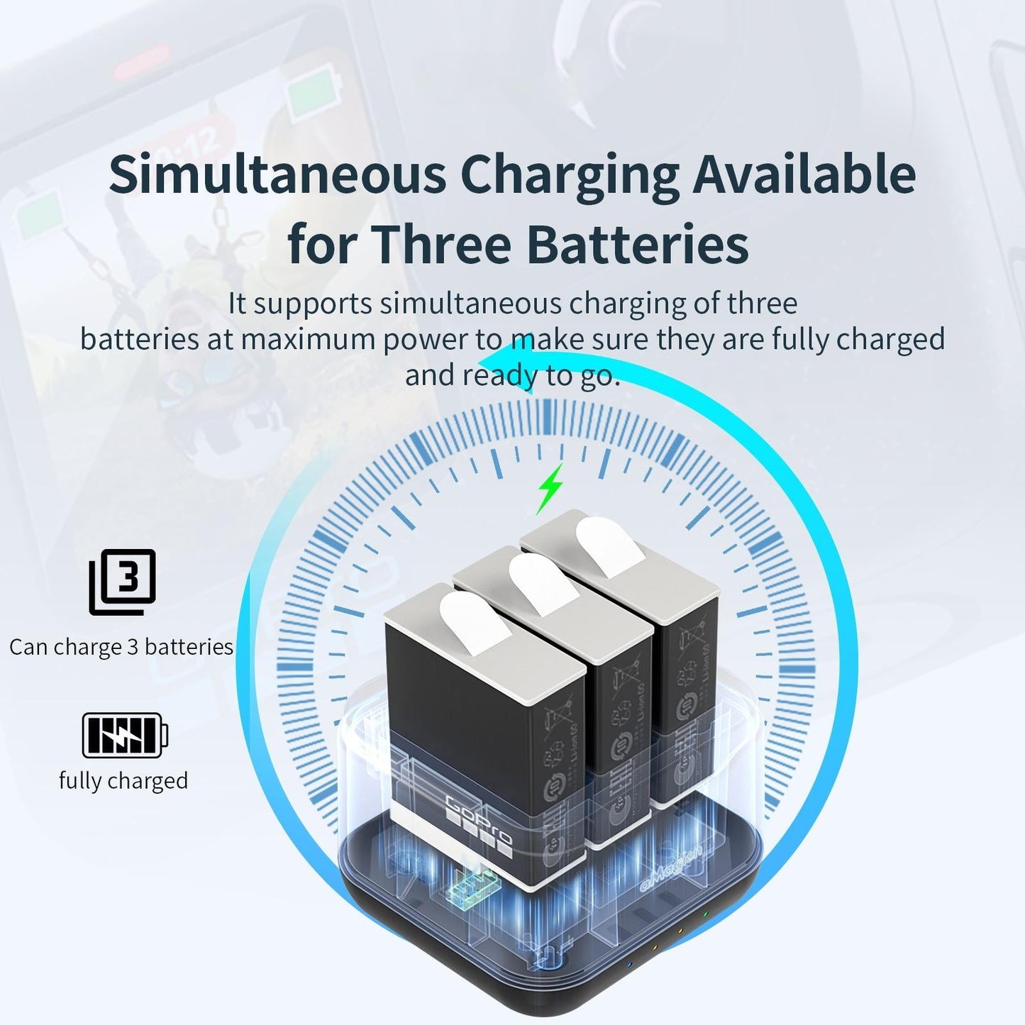 Gopro Hero Battery Charger Seat - Amagisn-1915198079003398148