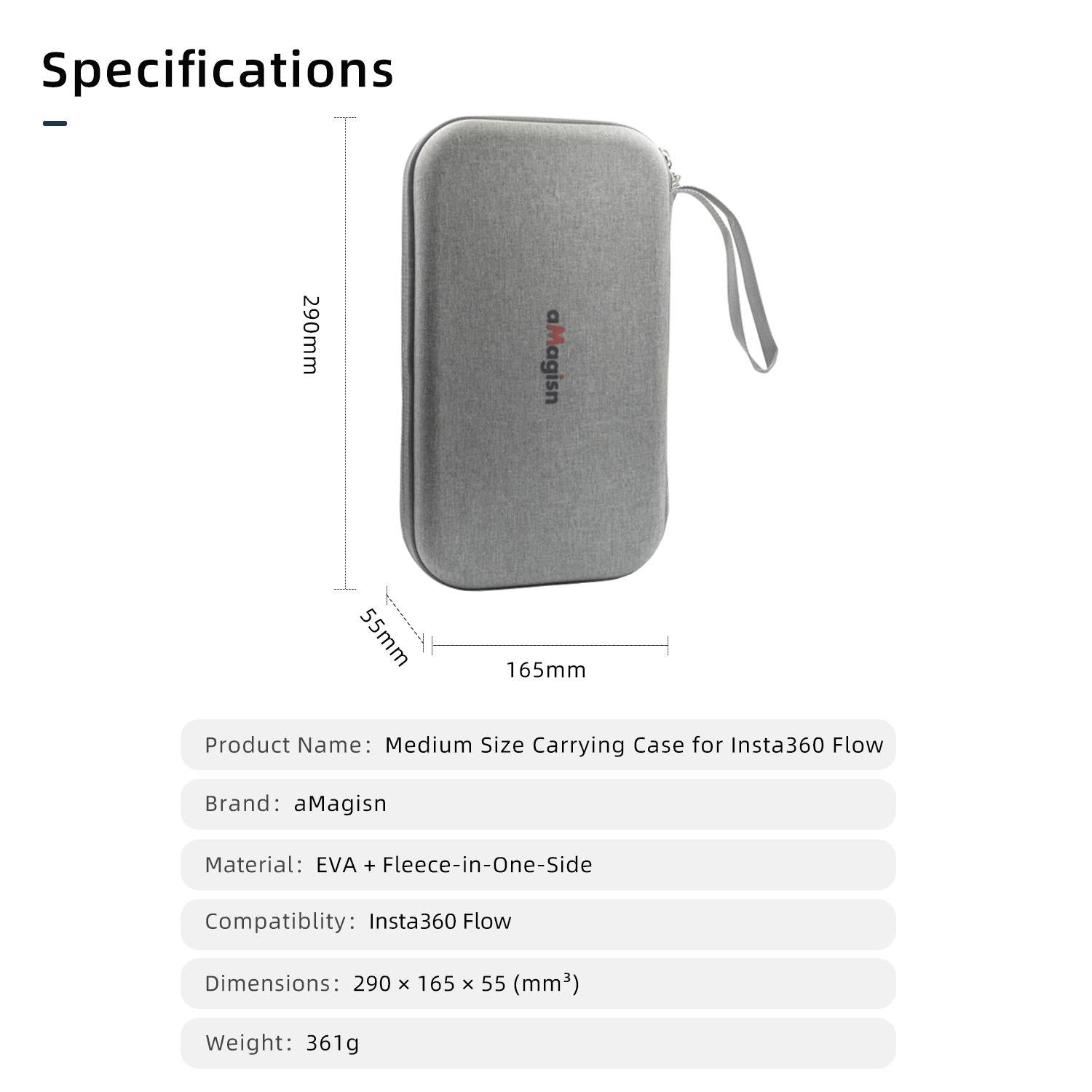 Insta360 Flow Gimbal Protector Bag - Magisn Medium Organizer-1915198383010746373
