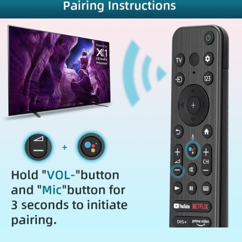 Bluetooth Voice Remote For Sony Kdl / Xr / 4K Bravia Tv-1915197823217963011