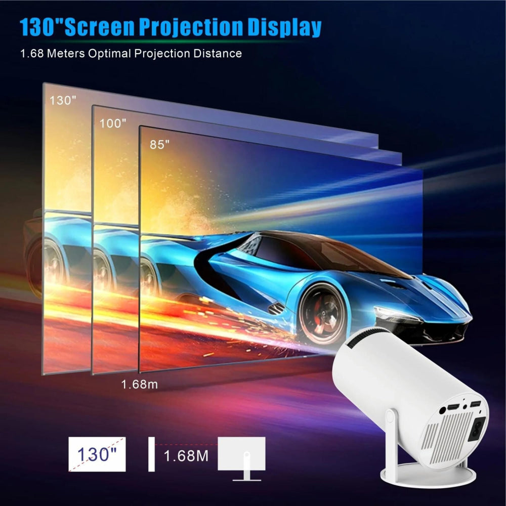 Smart Portable Projector With Android 11.0 System - 120 Lumen-1915196520362283016