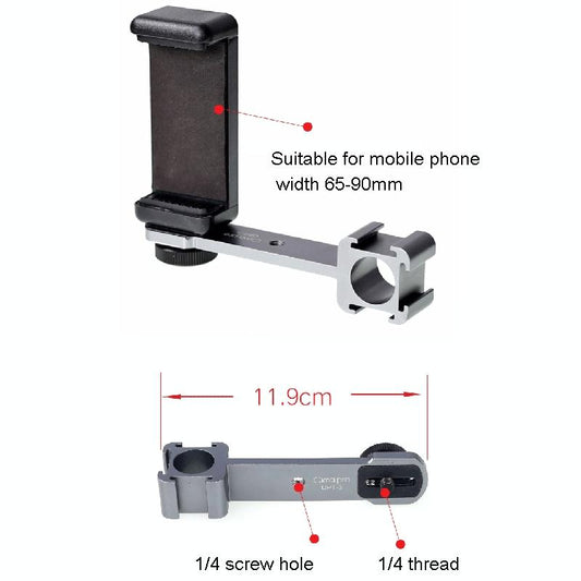 Three-Headed Hot Boot Adapter For Gimbal With Led Mic Mount-1915197575703695362