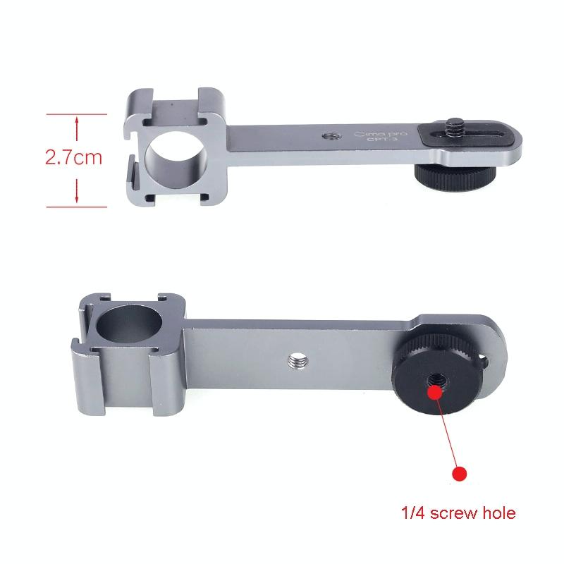 Three-Headed Hot Boot Adapter For Gimbal With Led Mic Mount-1915197575703695363