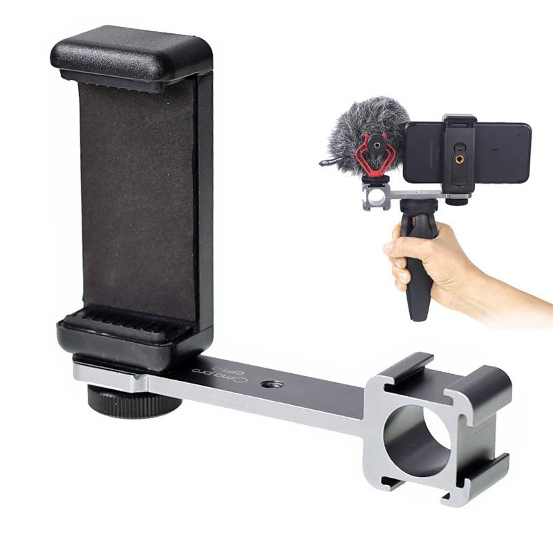Three-Headed Hot Boot Adapter For Gimbal With Led Mic Mount-1915197575703695369