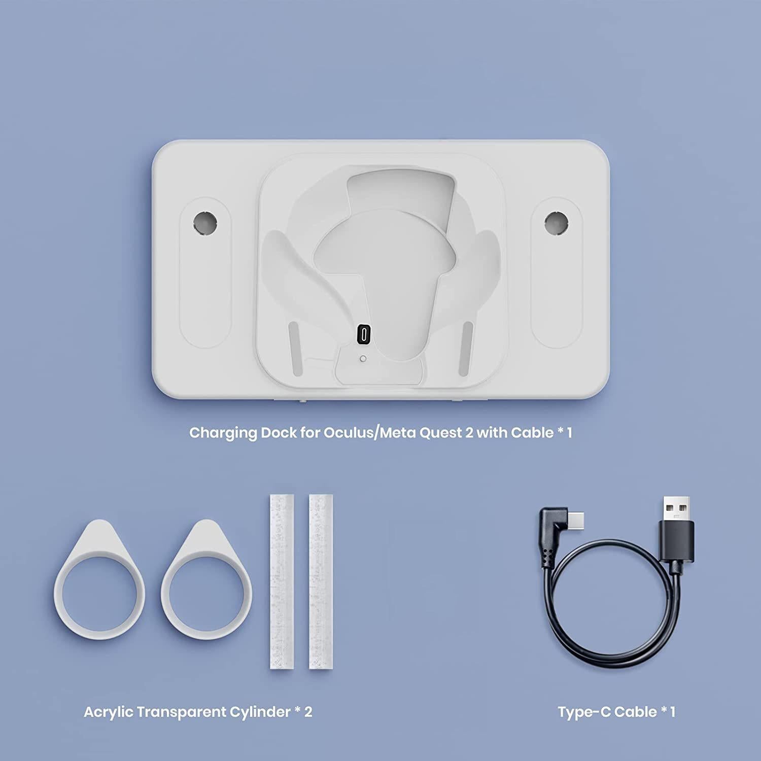 Meta Quest 2 Wireless Vr Charger With Colourful Base-1915196873656897538