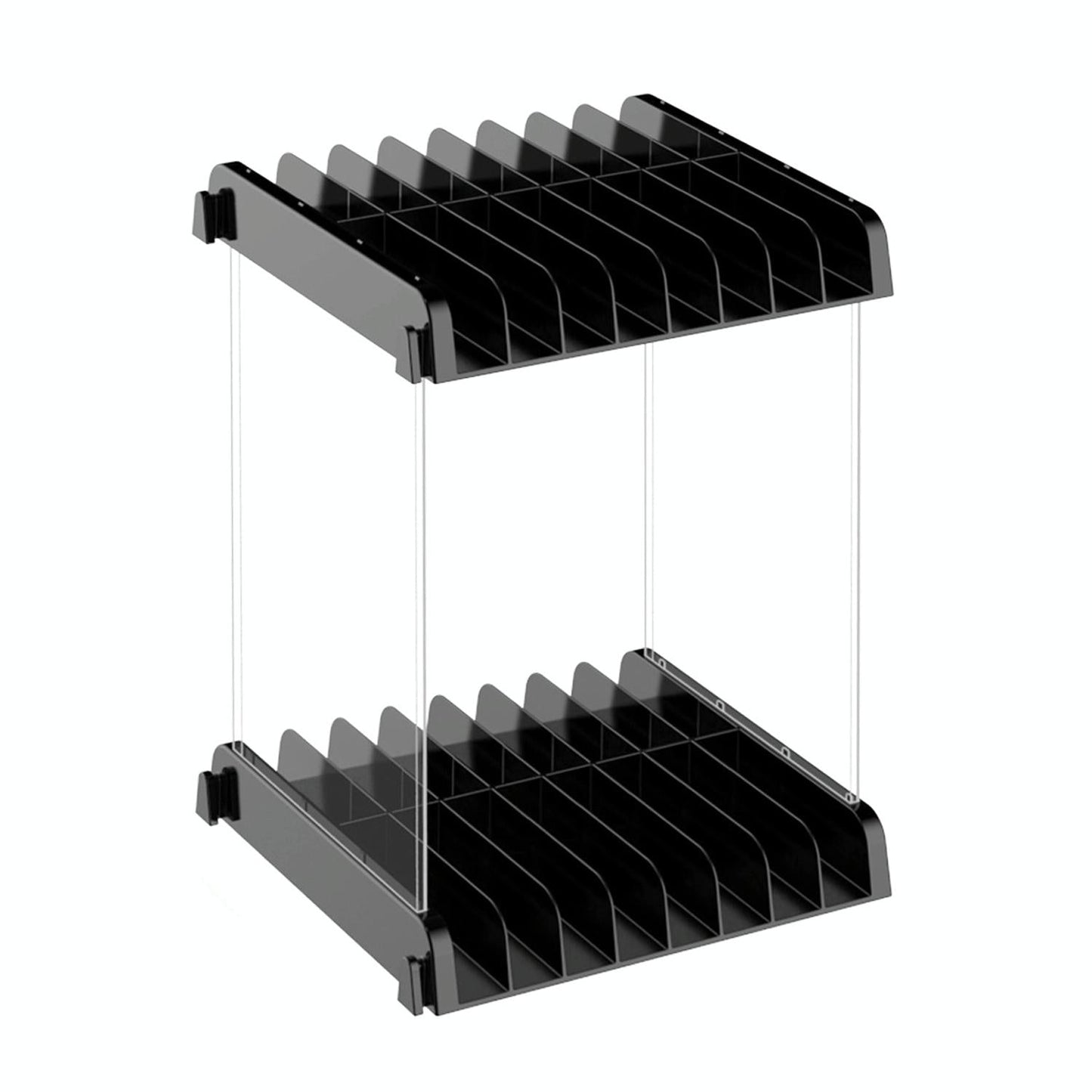 Wall-Mounted Game Card Cd Storage Bracket - Black-1915196932880470024