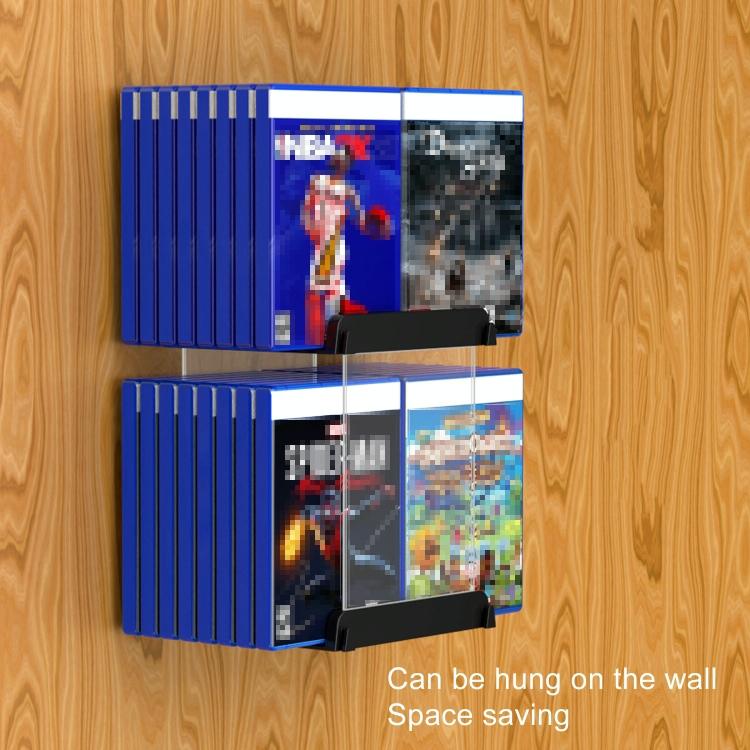 Wall-Mounted Game Card Cd Storage Bracket - Black-1915196932880470022