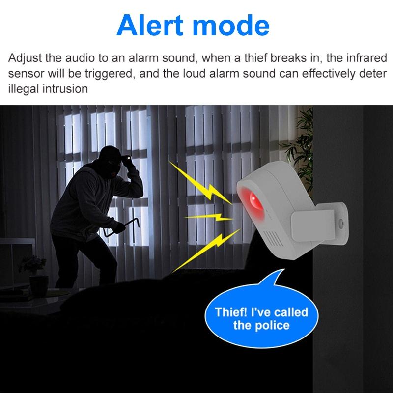 Smart Infrared Sensor Doorbell With Recordable Voice Prompt And Loudspeaker-1915198298176753668