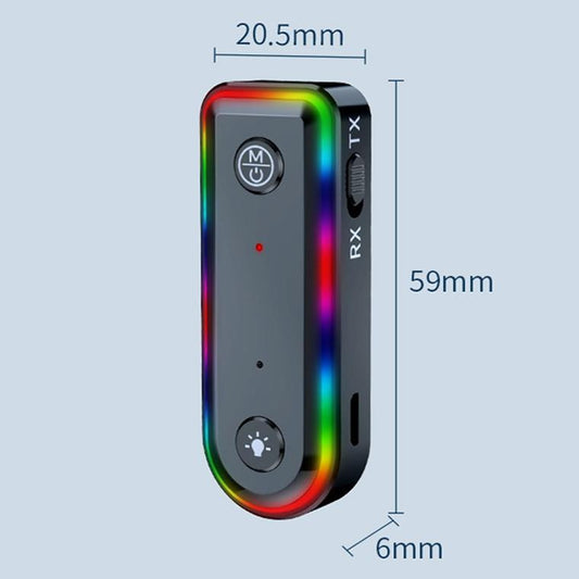 Bluetooth Audio Receiver With Rgb Light And Car Launcher-1915198237292236802