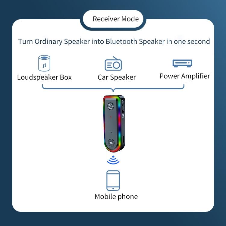 Bluetooth Audio Receiver With Rgb Light And Car Launcher-1915198237292236806